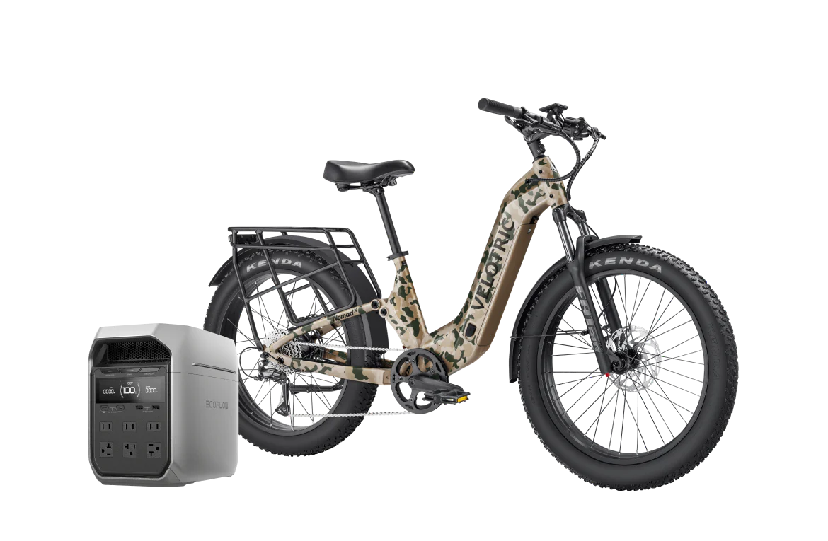 Velotric Nomad 2X Full Suspension Fat Tire Ebike + EcoFlow DELTA 3 Plus Portable Power Station - Image 27